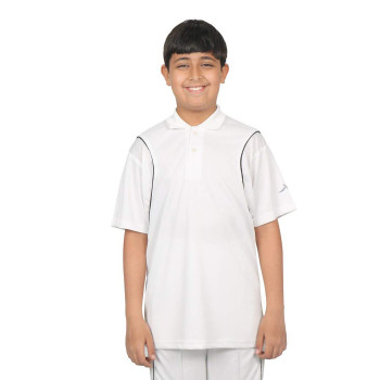 Striker Cricket White T-Shirt  - 30, White, Kids