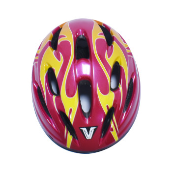H-15-SR Cycling Cycle Helmet  -  L, Red,Yellow