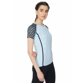 VTDF-005 A T-Shirt  -  S, Blue, Black, Womens