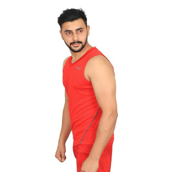 VBB-001 Basketball T-Shirt and Lower set  -  XL, Red
