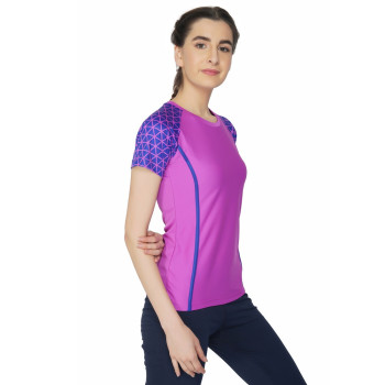 VTDF-005-C T-Shirt  -  M, Purple, Womens