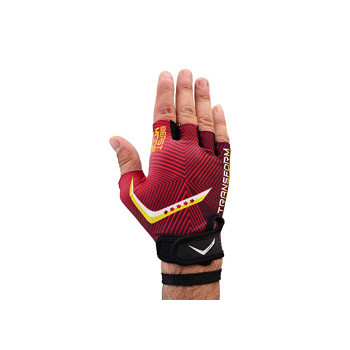 Star Gym Gloves  -  L, Red,Black