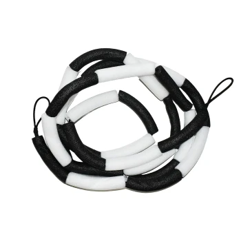 Elastic Athletic High Jump Crossbar  -  Black,White, 4.5 Meter
