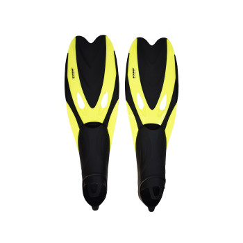 Diving Flipper Swimming Fins  -  S, Black,Yellow