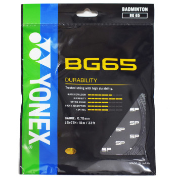 BG 65 Badminton Strings  -  Black