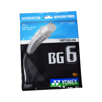 BG 6 Badminton Strings  -  Black