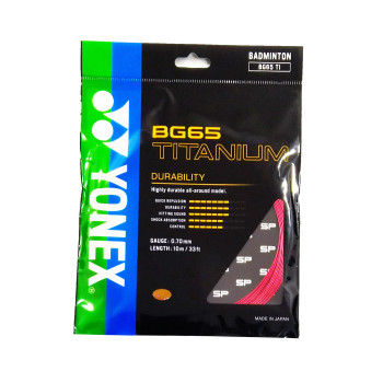 BG 65Ti Badminton Strings  -  Red