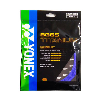 BG 65Ti Badminton Strings  -  Blue